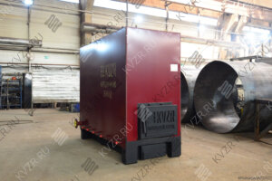 Водогрейный промышленный котел на угле